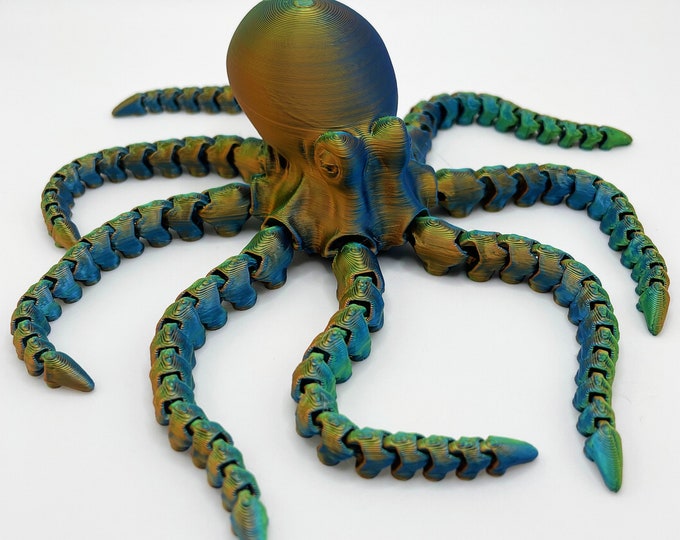 Lifelike Articulated Octopus - Smooth Texture