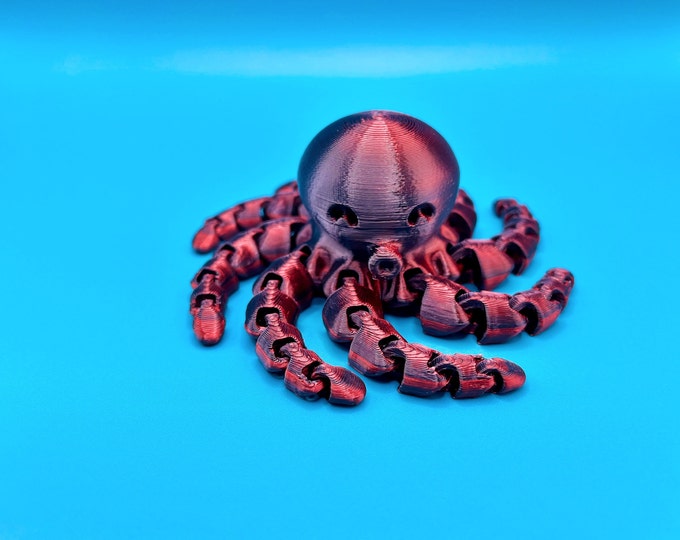 3D Printed Articulated Octopus: Poseable Tentacle Toy