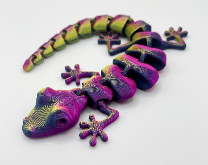 3D Printed Articulated Lizard: Flexible Reptile Toy