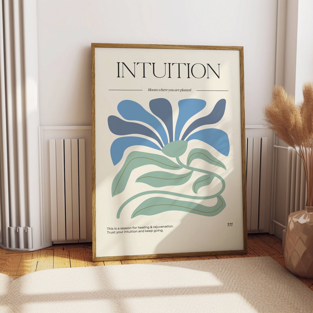 Intuition Wall Art Print, Inspirational Poster, Unframed Decorative ...
