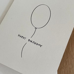 Happy Birthday card, birthday card minimalist, card birthday favorite person image 2