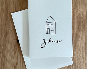 Home card, welcome home card