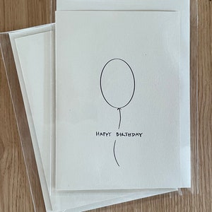 Happy Birthday card, birthday card minimalist, card birthday favorite person image 5