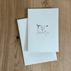 Carta persona preferita, tu sei la mia persona preferita