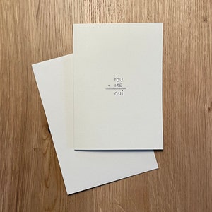 Card Oui Me Oui, handmade card
