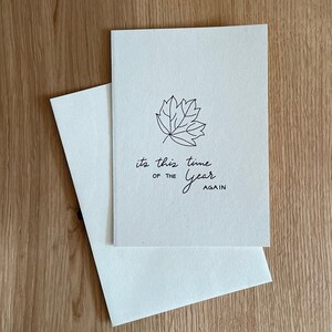 Es esta época del año, Tarjetas de otoño