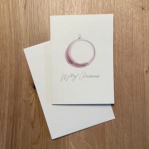 merry Christmas card handmade lettering schriftzug
