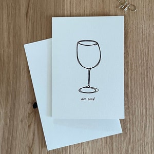 Auf Die Geburtstag Karte, minimalistische Geburtstagkarte, cheers to you
