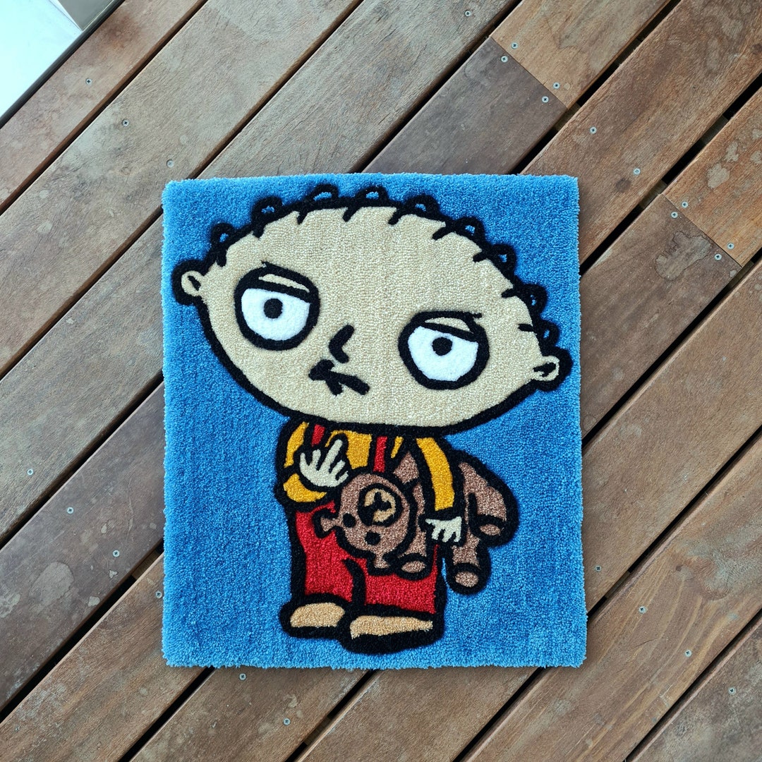 Stewie Rug | Hand Tufted Cartoon Wall Hanging / Rug - Etsy
