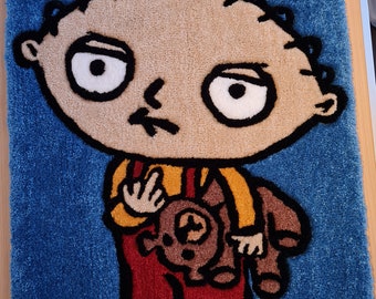 Stewie Rug | Hand Tufted Cartoon Wall Hanging / Rug - Etsy