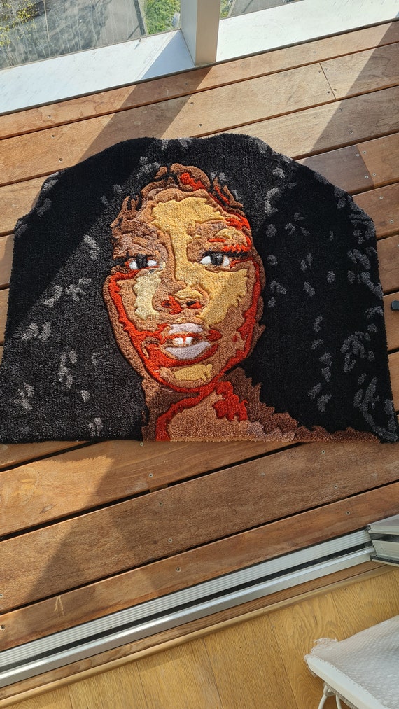 Handmade SZA Portrait, Tufted Acrylic Rug or Wall Hanging - Etsy