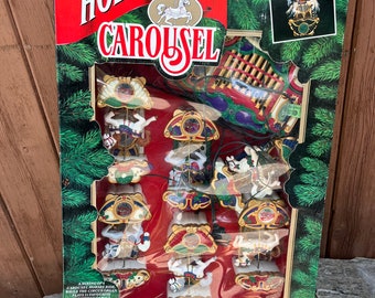 Mr Christmas Holiday Carousel Lighted Musical Vintage New Old Stock in Original Box