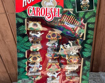 Mr Christmas Holiday Carousel Lighted Musical Vintage New Old 