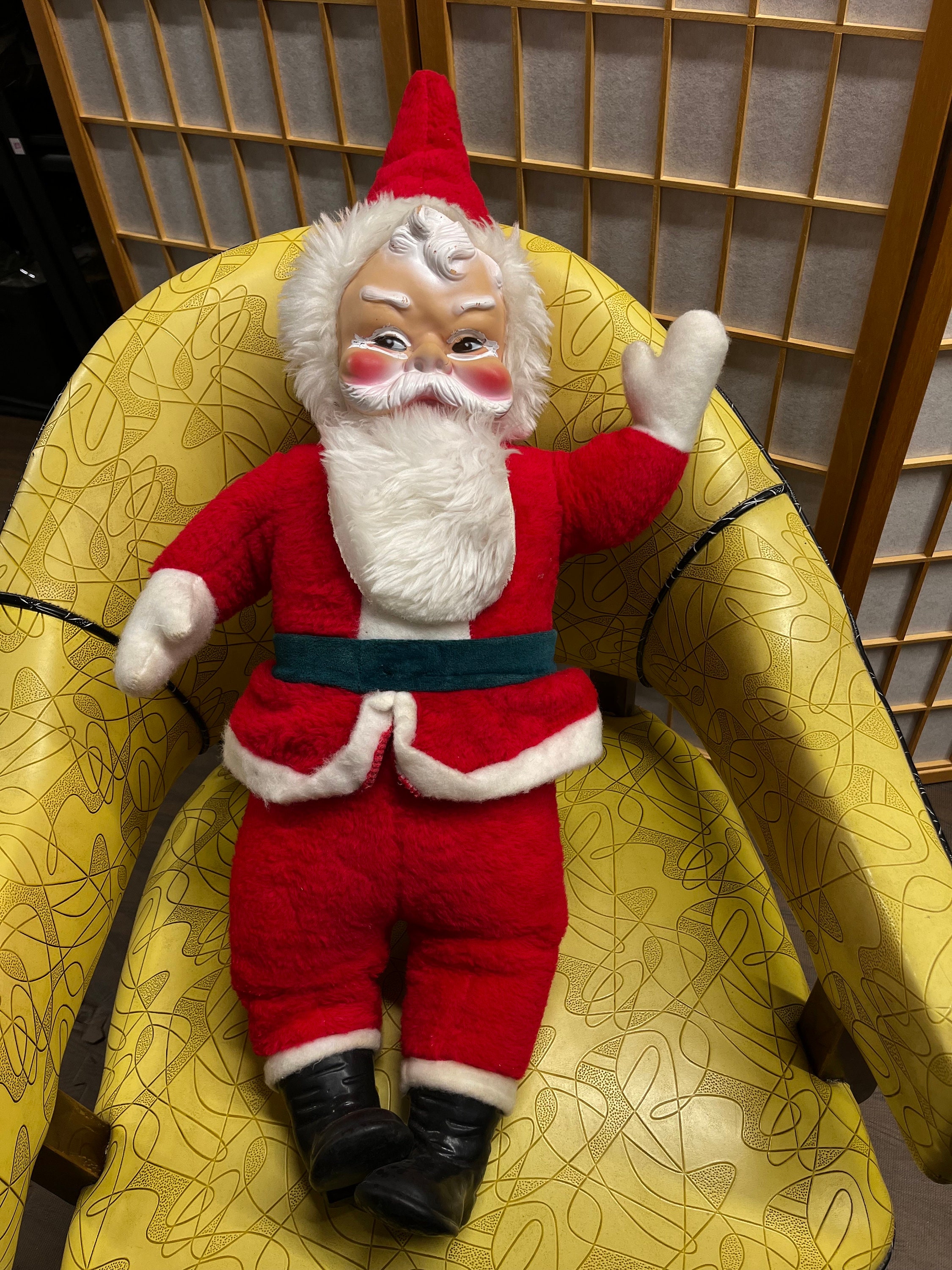 ラッシュトンスタイル サンタクロース ぬいぐるみ ゴム製フェイス