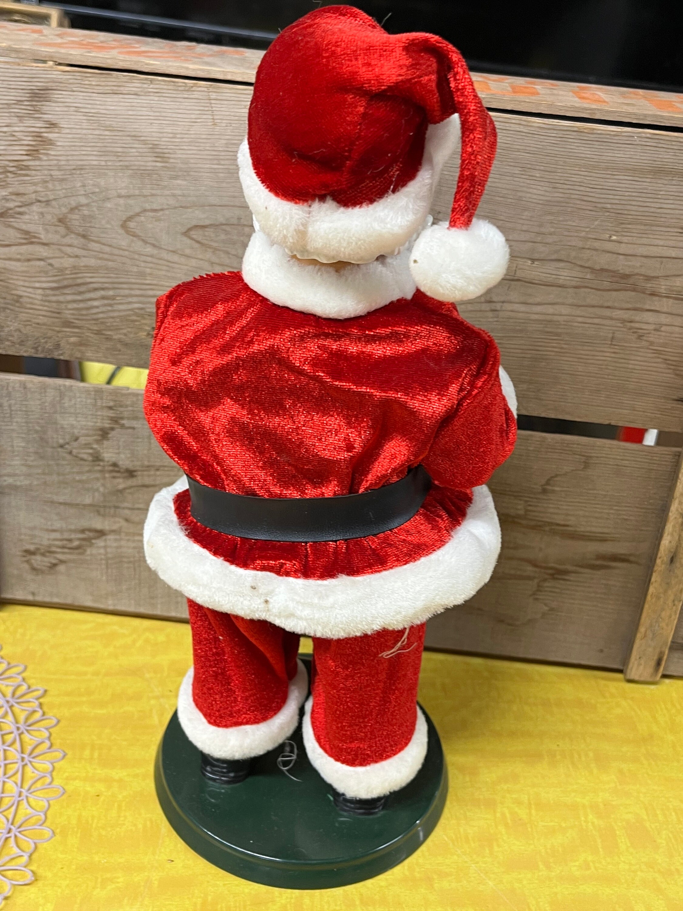 Santa Claus Ask and Press Fortune Teller Vintage Christmas Decor