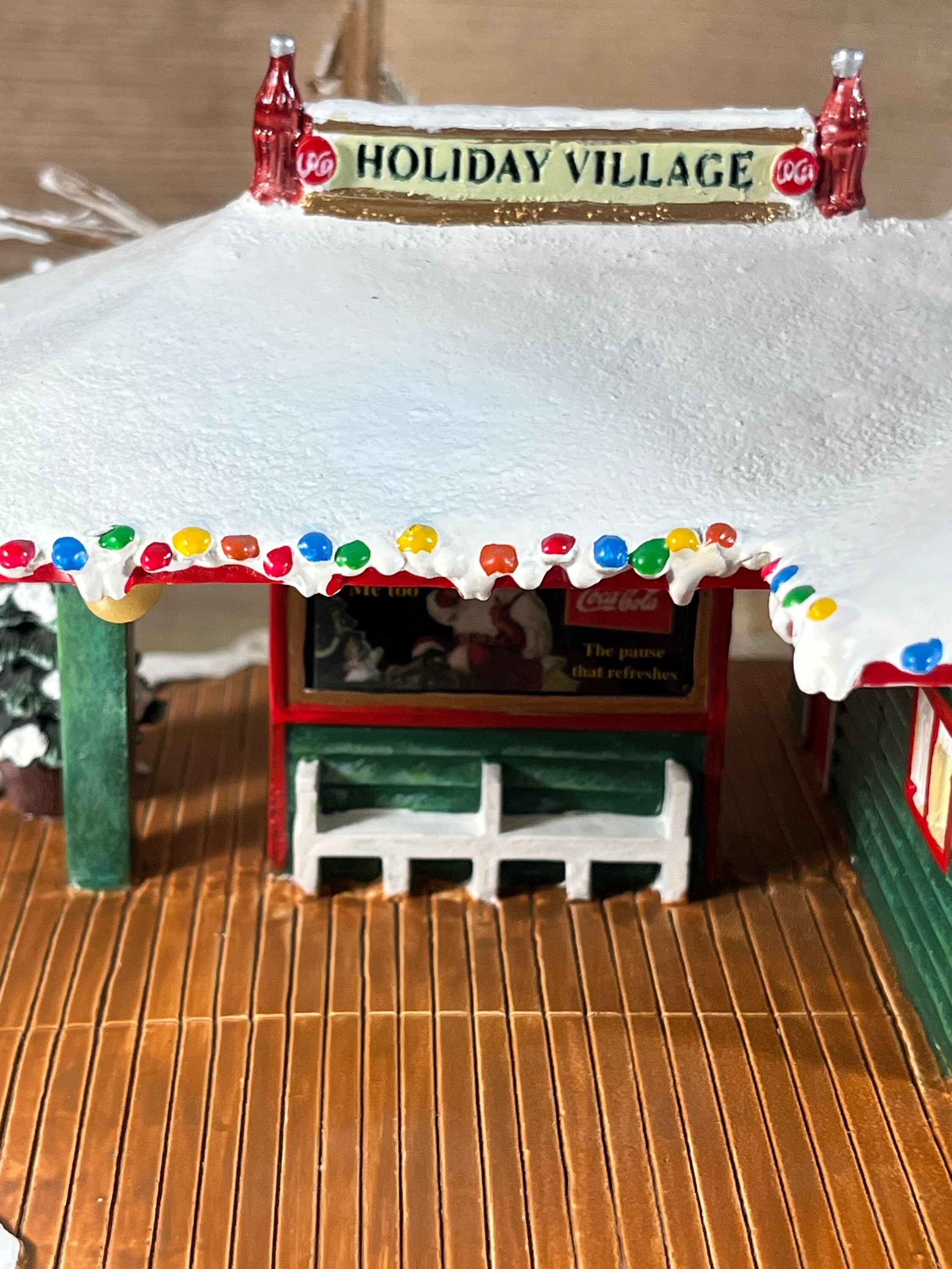 未使用/ビンテージ★コカコーラ ホリデー ビレッジ トレイン ステーション★ Coca-cola Hawthorne Holiday Village “train Station