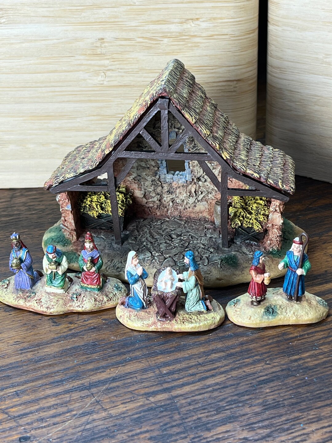 Mini Nativity Scene the Hawthorne Miniature 91010 1990s Vintage ...
