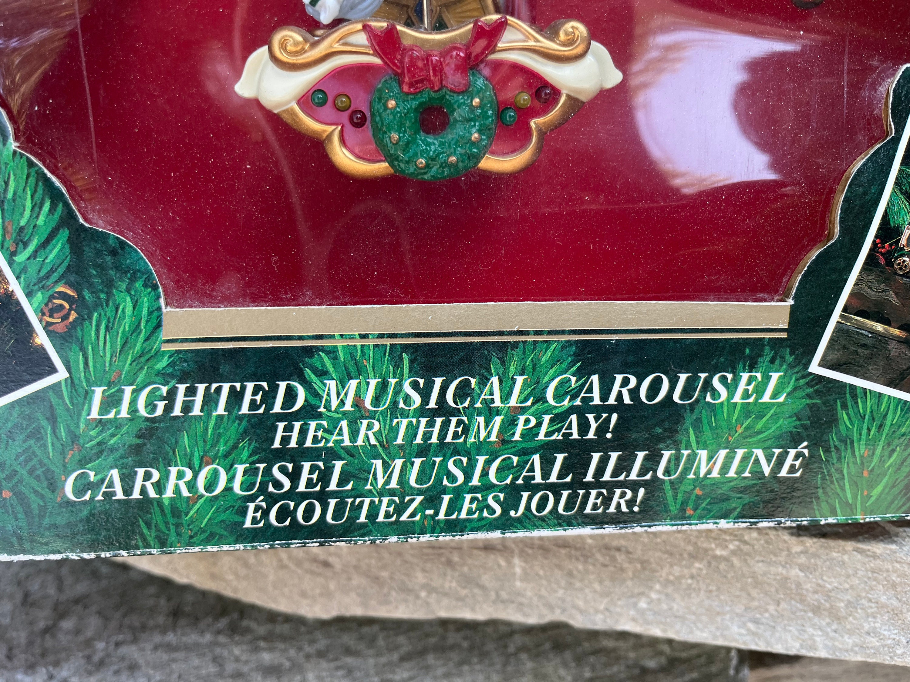 Mr Christmas Holiday Carousel Lighted Musical Vintage New Old Stock In Mr christmas holiday carousel lighted musical vintage new old stock in