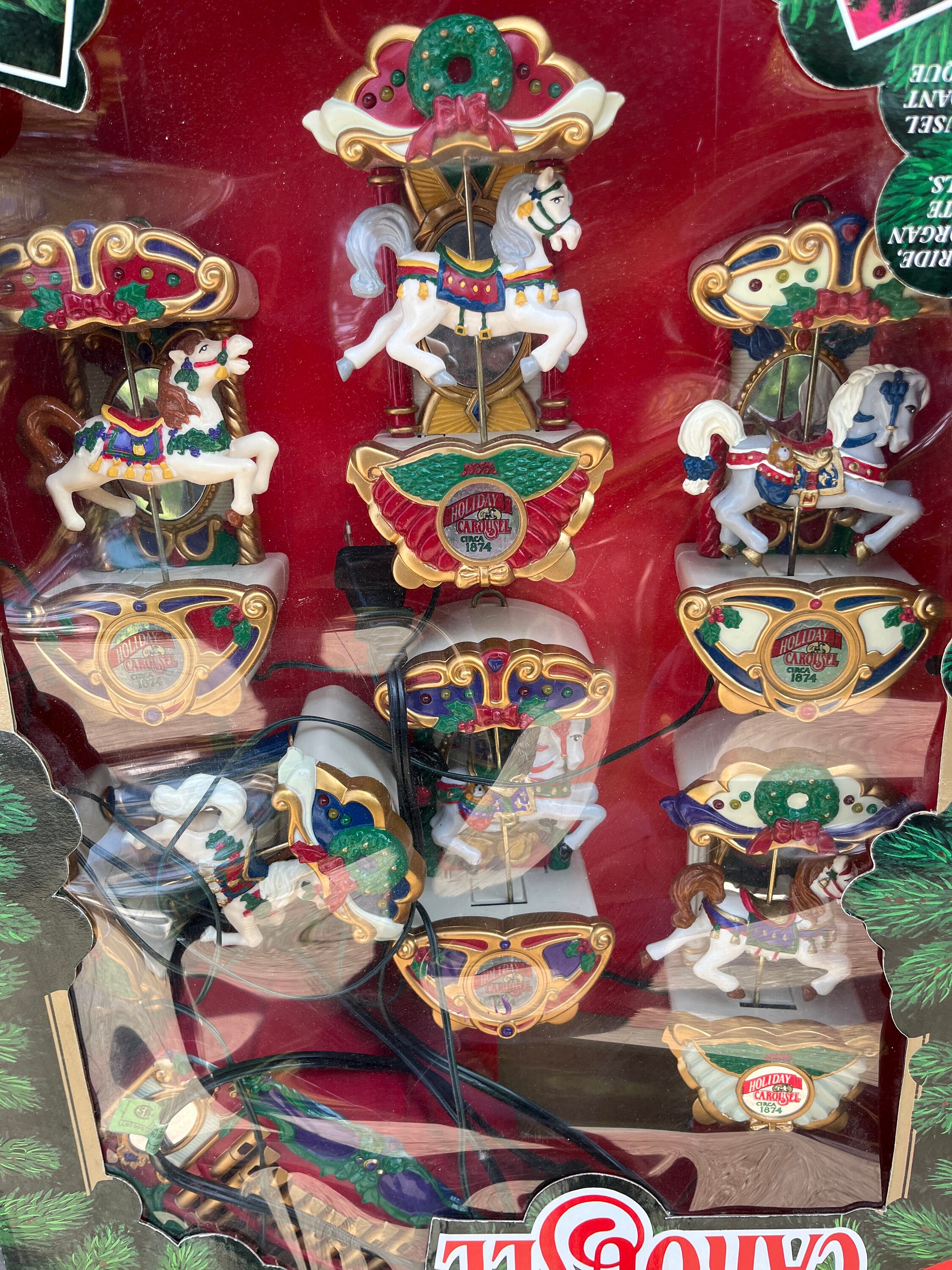 Mr Christmas Holiday Carousel Lighted Musical Vintage New Old Stock In Mr christmas holiday carousel lighted musical vintage new old stock in