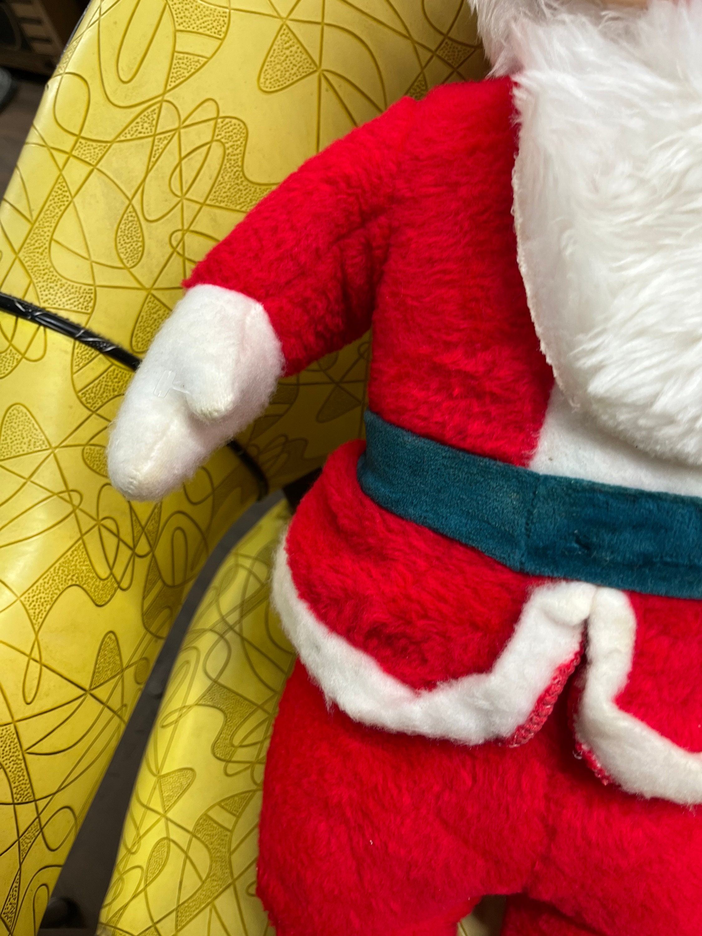 ラッシュトンスタイル サンタクロース ぬいぐるみ ゴム製フェイス