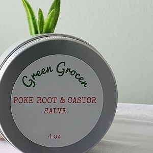 POKE ROOT And Castor Oil SALVE 4oz
