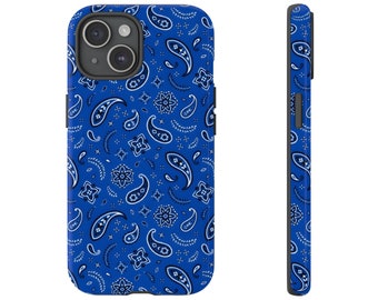 Blue Paisley Phone Case iPhone Samsung Galaxy Google Pixel