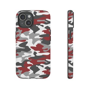 Red Urban Camo Phone Case iPhone Samsung Galaxy Google Pixel