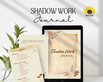 Shadow Work Journal | Printable guided Journal | 100+ Inner Child Healing Prompts | Anxiety Journal | Self-care shadow work journal