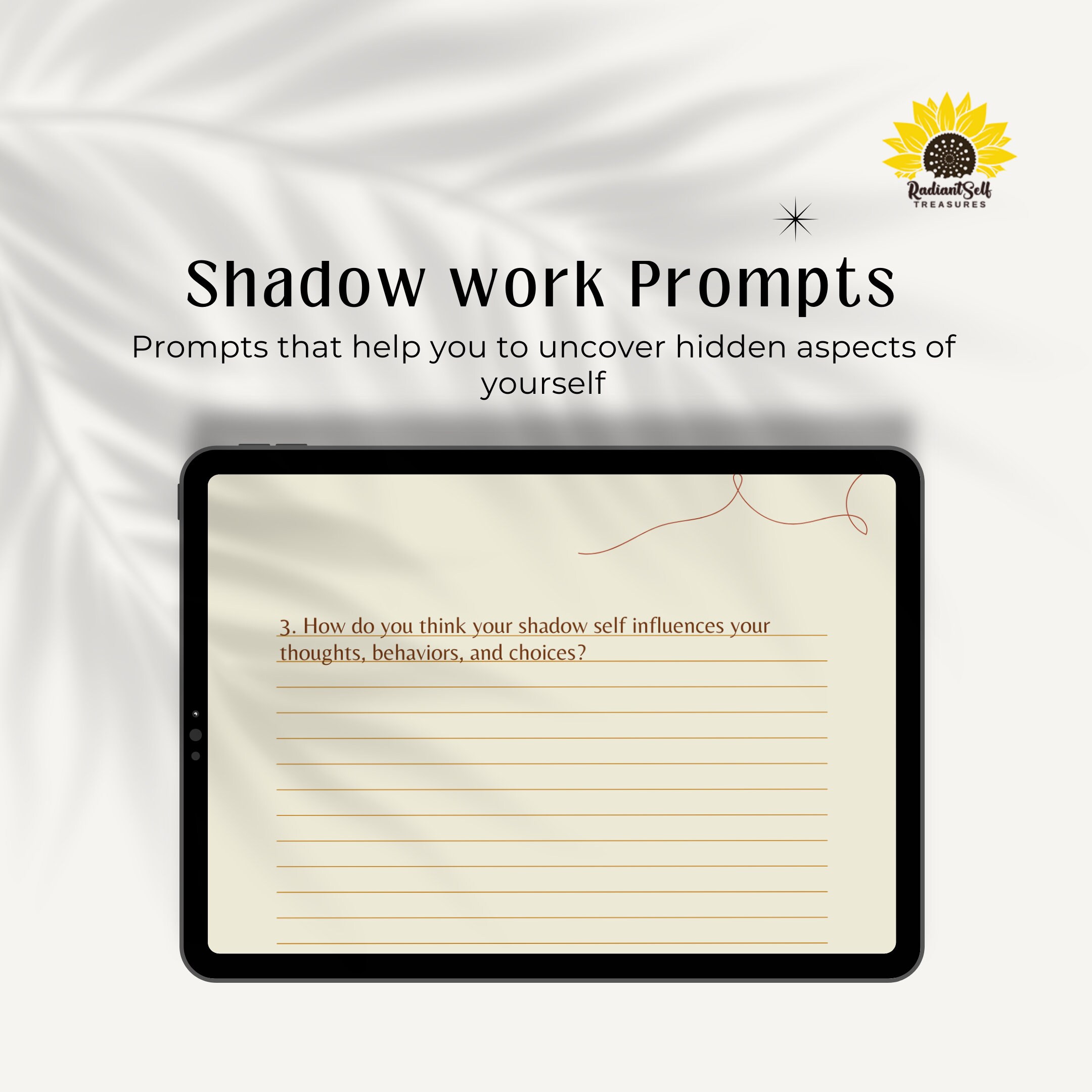 Shadow Work Journal Printable Guided Journal 100 Inner - Etsy