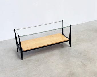 Italian glass coffee table