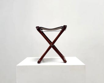 Walnut stool by Ole Wanscher