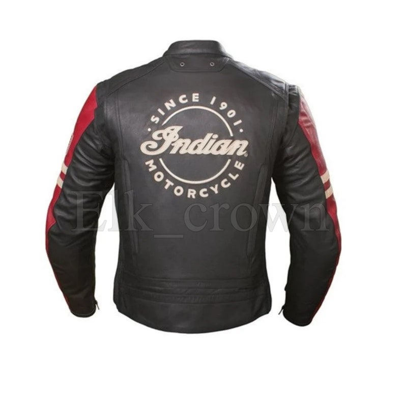 Indian Motorcycle Leather Jacket Men's Black Leather Jacket, Motorcycle ...