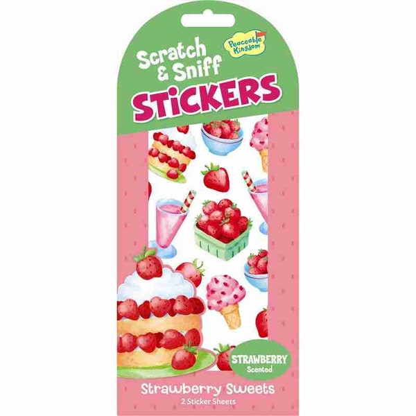 Stickers exquis à gratter et à renifler - Délice parfumé Starberry Sweets