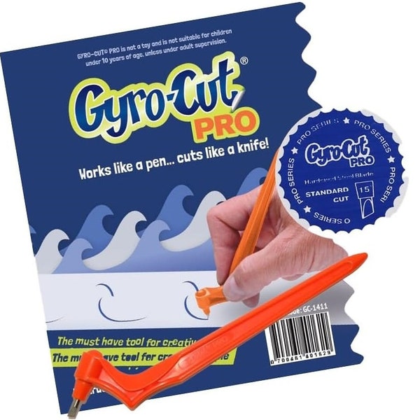 Echtes Gyro-Cut PRO ultimatives Handwerkswerkzeug mit drehbarer Standardschnitt-Papierklinge