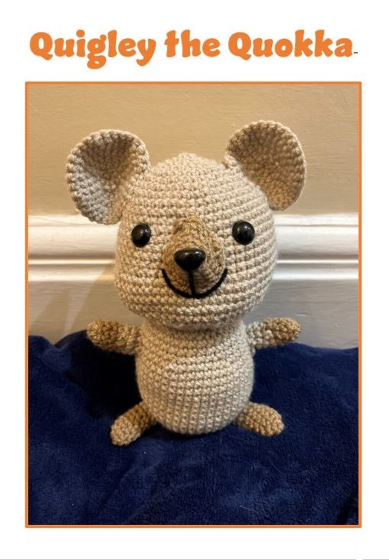 Quigley the Quokka Crochet Pattern Amigurumi Etsy