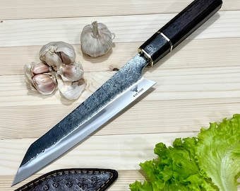 Handmade Japanese Gyuto Kitchen Knife Kiritsuke Chef Sushi Chopping Custom Forged Professional knives - GIFTS for HER MOTHER Day Gift