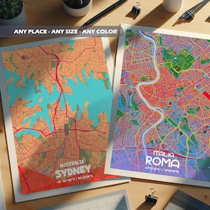 Map Art: Mapas artesanais e personalizados para a decoração da sua casa - Crie o mapa da sua cidade (tema Tropical e Coloris)