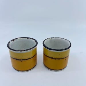 vintage stonehenge midwinter sun egg cups set of 2 1970&#39;s