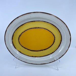 vintage stonehenge midwinter sun oval platter 1970&#39;s