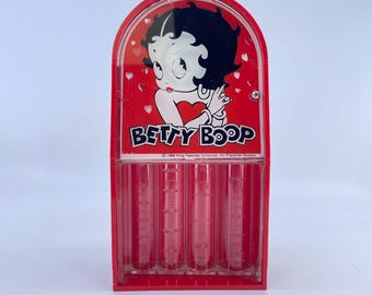 vintage betty boop 1986 red plastic coin sorter