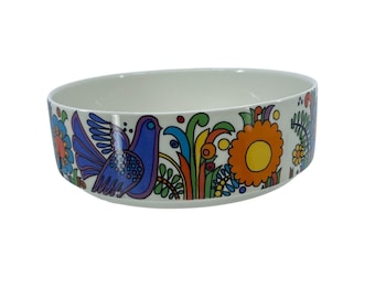 villeroy & boch "acapulco pattern" serving bowl 8 1/8" x 2 1/2" vintage