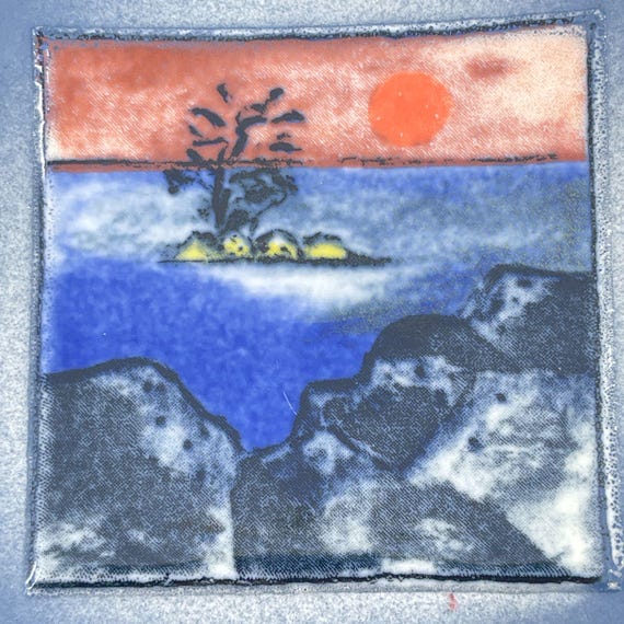 Vintage Arabia Finland Heljä Liukko Sundström Ceramic Plate With