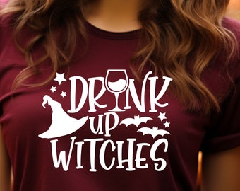 Drink Up Witches Women's Halloween Tee