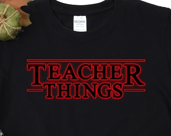 Teacher Halloween Stranger Things Unisex Softstyle T-Shirt