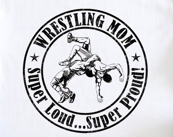 Wrestling Mom Super Loud Super Proud Women's Shirt