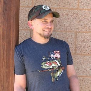1776 Rainbow Trout, Fly Fishing Shirt