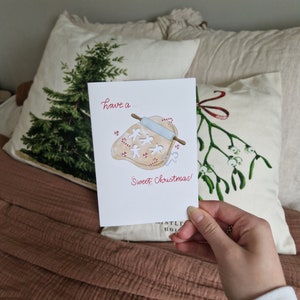 Gingerbread house themed Christmas card
