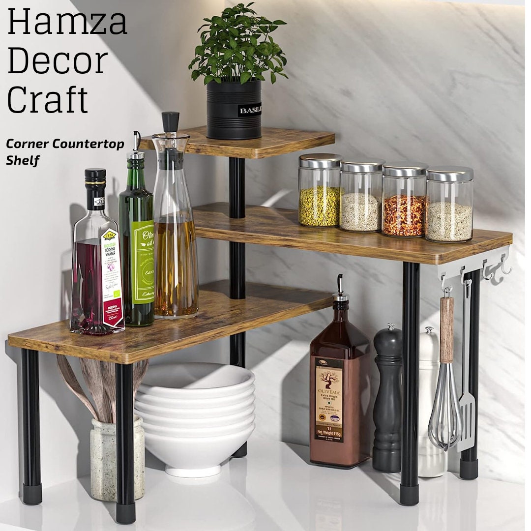 Corner cheap counter shelf