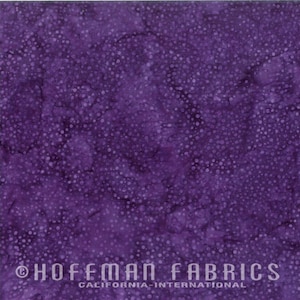 Hoffman 885-34 Eggplant Dot Batik, SOLD BY 1/2 YARD