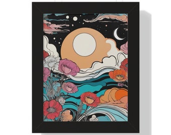 Evening Enchantments - Framed Vertical Poster